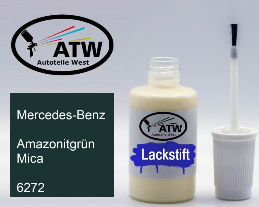 Mercedes-Benz, Amazonitgrün Mica, 6272: 20ml Lackstift, von ATW Autoteile West.